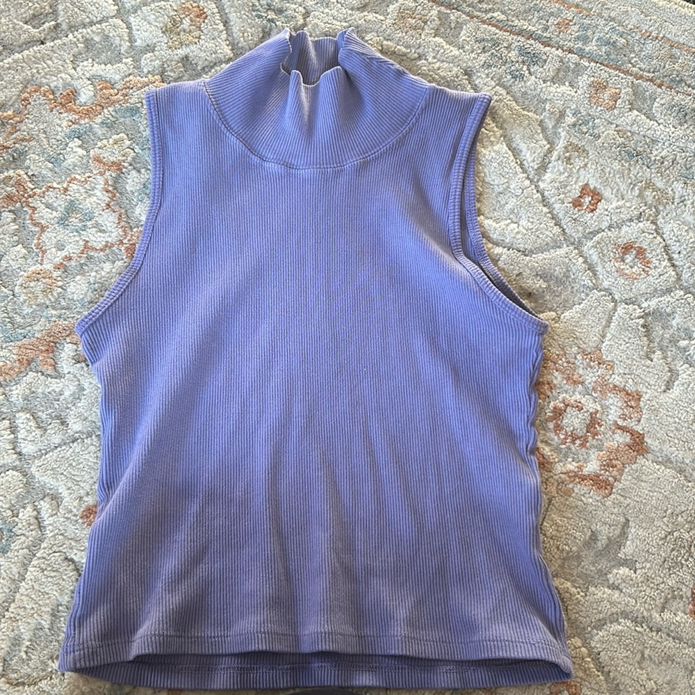 Lavender Turtle Neck Tank